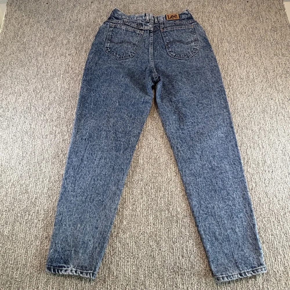 Lee Riders Jeans Women 30 Blue‎ Acid Wash High Waisted Tapered Leg Vintage 90s